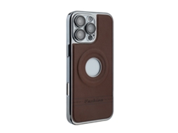 Capa Magsafe Premium Couro 16 Pro-Marrom-ZT-3224