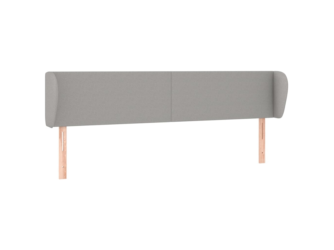 Cabeceira de cama MAISON EXCLUSIVE com tecido Abas Light Cinzento (163x23x78 cm)