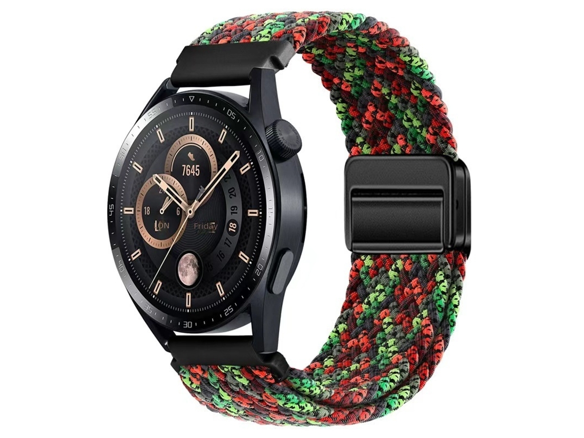 Pulseira de Nylon com Fecho Magnético para Huawei Watch Gt4/5 e Samsung Galaxy Watch 5/6/7 CHABERLU