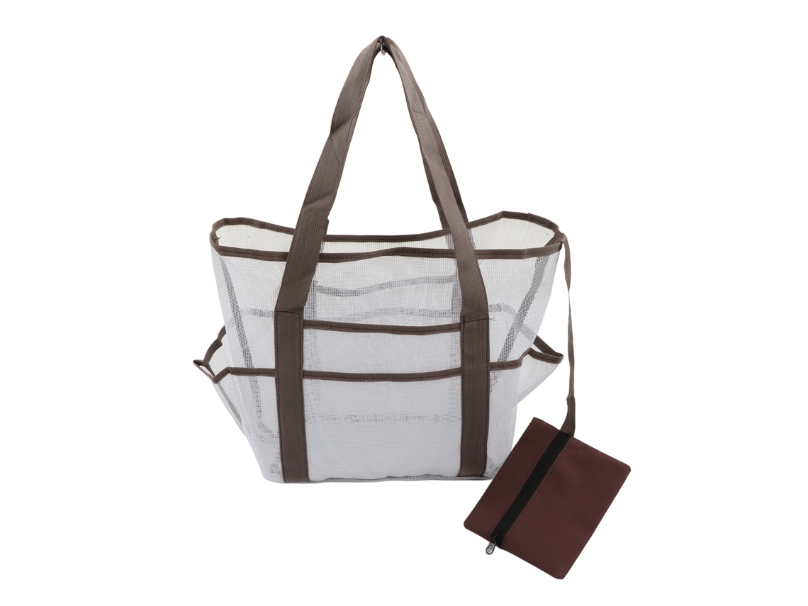 Bolsa de praia grande em malha Oxford para guardar ferramentas e brinquedos.