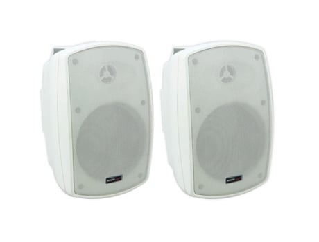 Colunas Passivas 4' Ip65 Interior/Exterior 60W 8 Ohm Par Brancas Master Audio