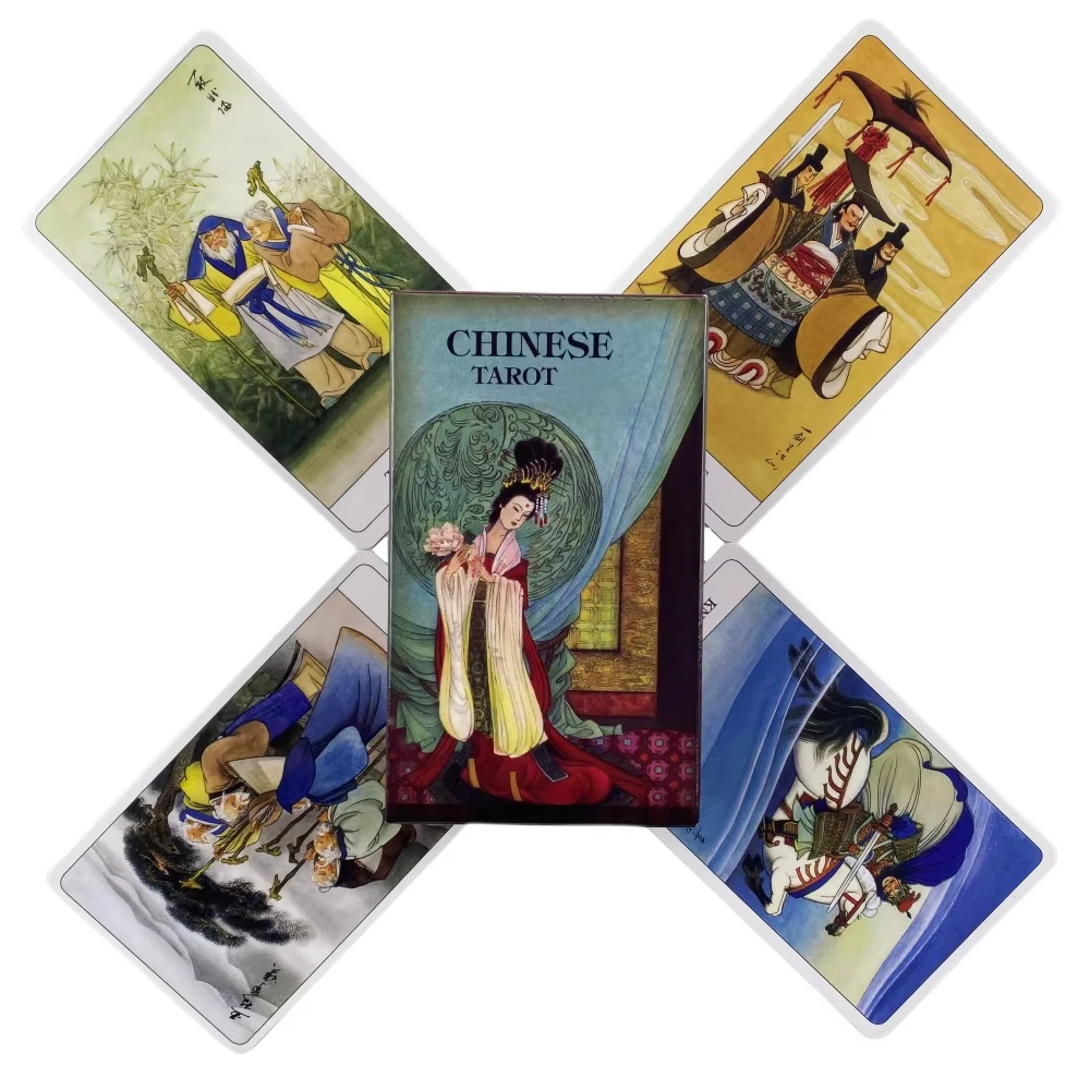 Tarô Chinês De 78 Cartas, Cartas Oráculo, Versão Em Inglês, Jogo De Adivinhação