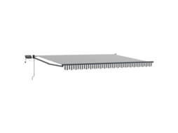 Conjunto 1 Sombra De Sol Externa Vidaxl Antracite Poliéster (4,5 × 3 M)