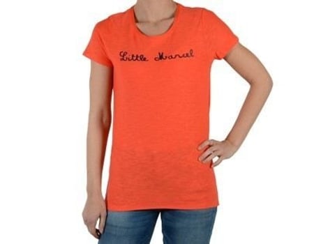 T-Shirt de Mulher LITTLE MARCEL Marcel Tiflore Algodão Laranja (XS)