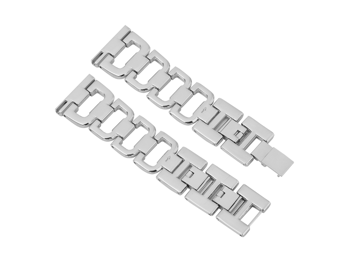 Cinto de Relógio Metal em Forma de D, Pulseira de Aço Inoxidável para Apple Watch 38/42mm. EOOCOO