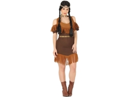 Fato de Mulher GUIRCA Pocahontas com franjas (Tam: L)