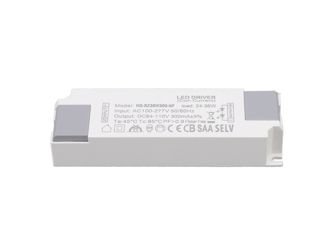 2026 driver de Alimentação Led Transformador 24 36w 300ma Entrada Ac100 277v Saída Dc64 110v para Lâmpadas Led