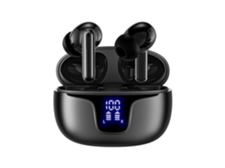 Fones De Ouvido Bluetooth Sem Fio Com Display Led De Energia, Graves Profundos, À Prova Dágua, Fones De Ouvido Intra Auriculares. Ly Ebike