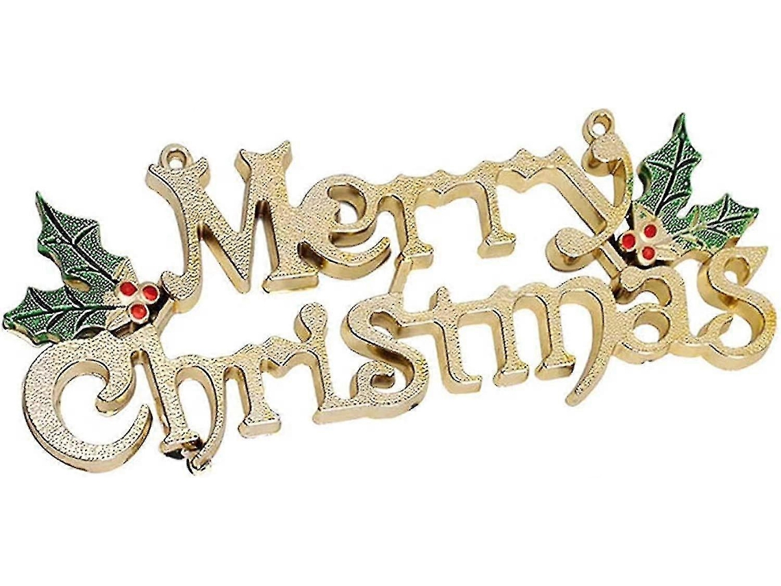 Designs De Feliz Natal E Placa Decorativa Pendurada Com Glitter Dourado Olysi Shop