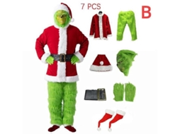 Traje Completo De Cosplay De Anime: Chapéu, Camisa, Calças, Cinto, Luvas, Capa De Sapatos E Máscara - Poliéster, 1.2kg Conjunto Completo B