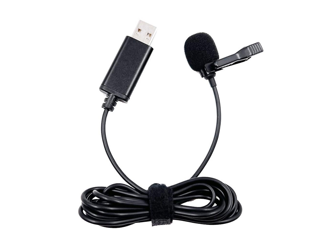 Microfone De Lapela Portátil Usb Mini Com Clipe E Botão Para Pc Aquaforge