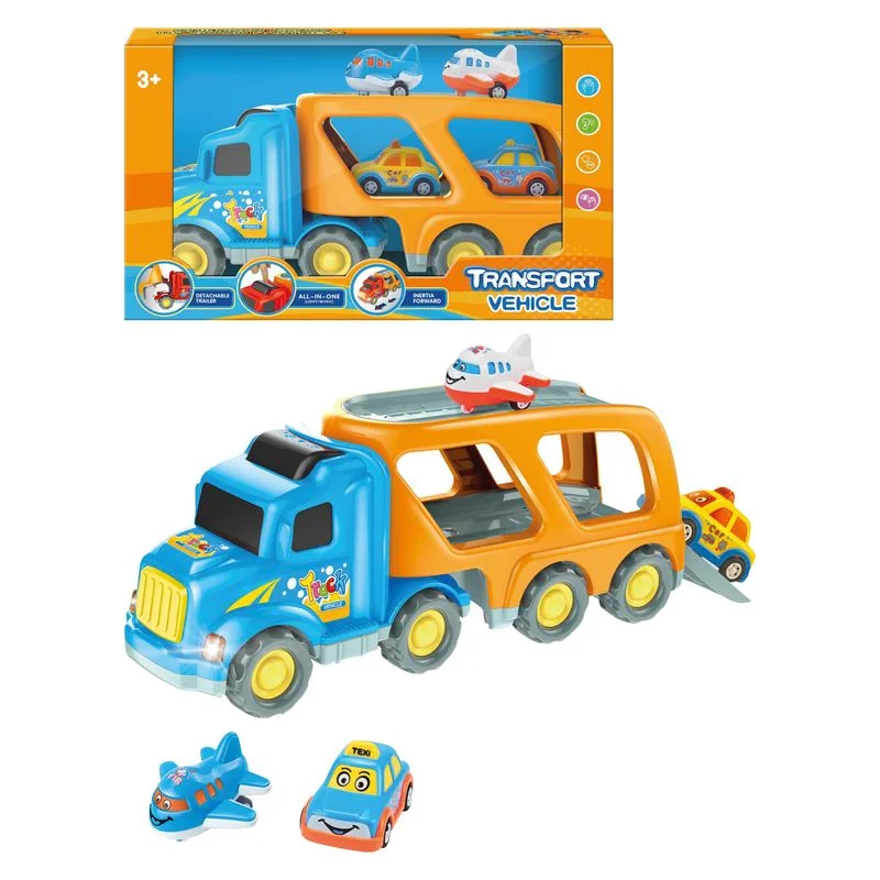 Camião porta-carros infantil com 4 veículos 677A3 INNOVATOYS