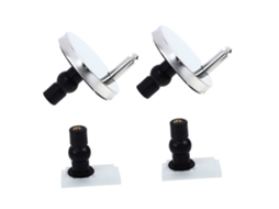 Kit Com 1 Conjunto De Parafusos De Fixação Em Metal E Plástico Para Assento Sanitário