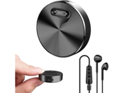 Lurelia Gravador De Chamadas Telefónicas 4gb Com Ativação Por Voz, Redução De Ruído, Reprodução Mp3 Para Reuniões, Palestras, Entrevistas - Preto