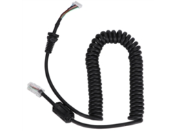 Cabo De Microfone De Mão De 6 Pinos Atualizado Para Yaesu Com Anel Magnético Acessórios