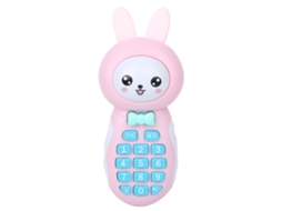 Mali brinquedo Telefone Infantil Educativo com Música Histórias Luz e Sons Rosa
