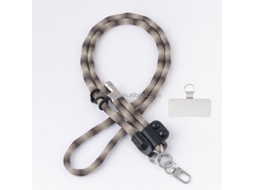 Qu-outdoor Multifuncional Retrátil Ajustável Cordão Para Telefone Crossbody Pendurado Colar De Poliéster