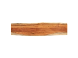 Vidaxl Tampo De Mesa Retangular Borda Viva 180x40x3,8 Cm Acácia Maciça