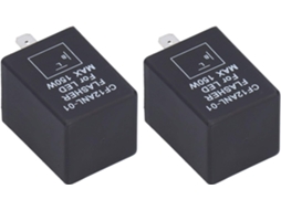 Relé De Pisca Led Yctze 2 Peças, 2 Pinos, Dc12v, Para Carros E Motocicletas, Resistente A Choques
