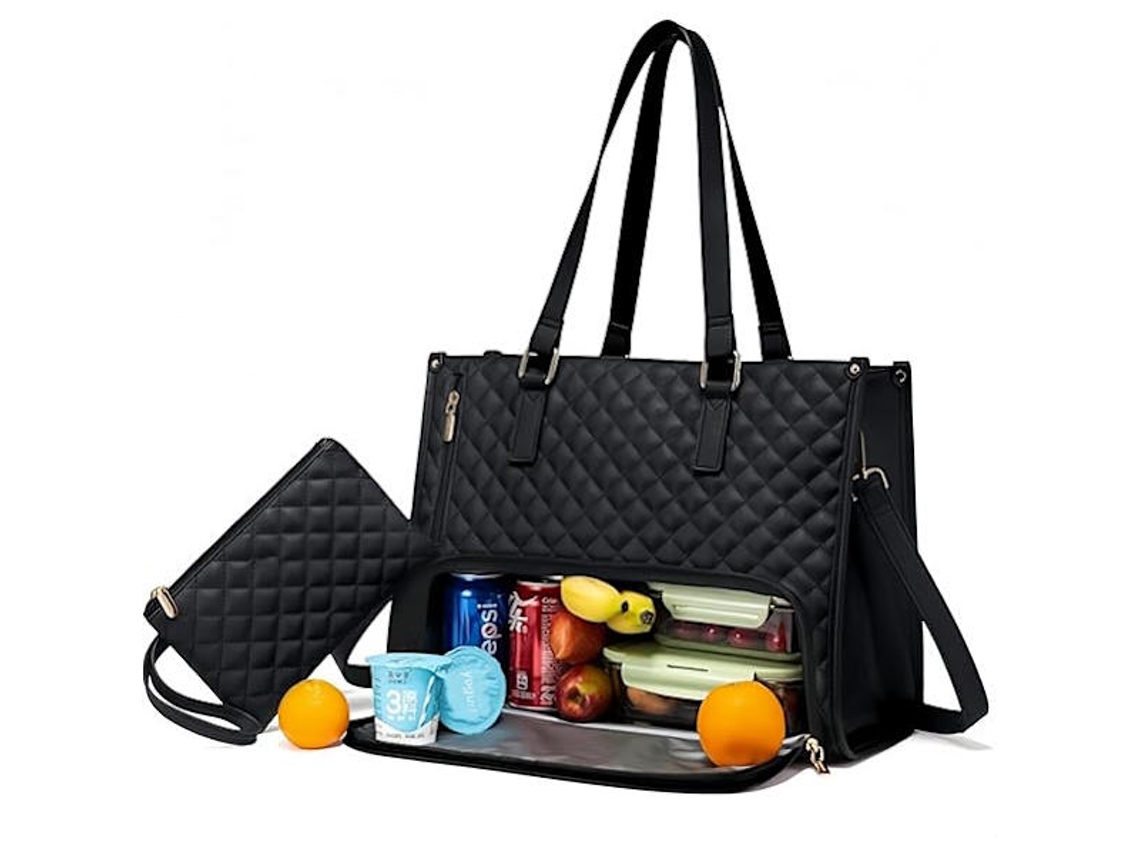 Bolsa Térmica Para Almoço, 15,6 Polegadas, À Prova De Vazamentos, Compatível Com Computador Portátil, Design 2 Em 1