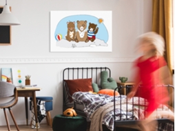 Quadro ARTGEIST Teddy Bears on the Beach (1 Part) Wide (90x60)