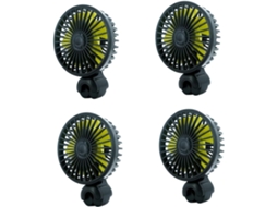 Conjunto De 4 Ventiladores Elétricos De Encaixe Para Carro, Para Resfriamento E Circulação De Ar.