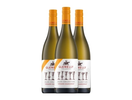 Vinho branco GLENELLY Glass Collection Unoaked Chardonnay Stellenbosch (0.75 L - 3 Unidades)