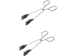 Pinça Para Bolos Popetpop De Aço, 2 Peças, Utensílio De Cozinha Para Churrasco, Bifes E Doces, Prática E Ergonômica Para