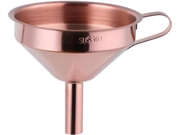 Funil De Boca Larga Em Aço Inoxidável 304, Funil Dourado Rosê Com Filtro Removível, Funil De Metal Para Óleo Cozinha Com