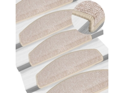 Tapetes De Escada 15 Pcs 65x24x4 Cm Cinzento-acastanhado Wsd195926