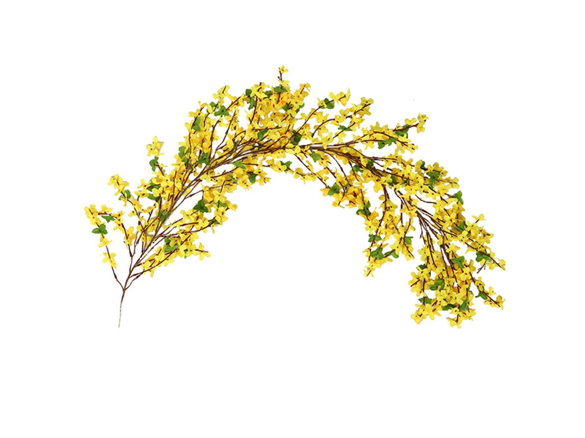 Laxiscreed Decoração De Porta Com Videira Primavera Jasmine Em Tecido De Seda, 1m