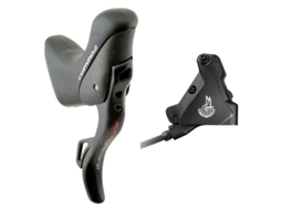 Campagnolo Eps Hidráulico Super Record 160 Mm Direita Freio Manete com Shifter
