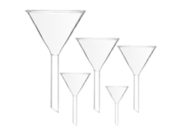 Conjunto De 5 Funis Triangulares Vidro Para Laboratório, Polidos E Resistentes Ao Fogo, Adequados Para Uso Em Química