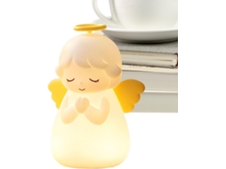 Luminária Noturna Anjo Com Temporizador E Formato De | Abajur Mesa Recarregável Quarto Infantil, Escrivaninha, Sala