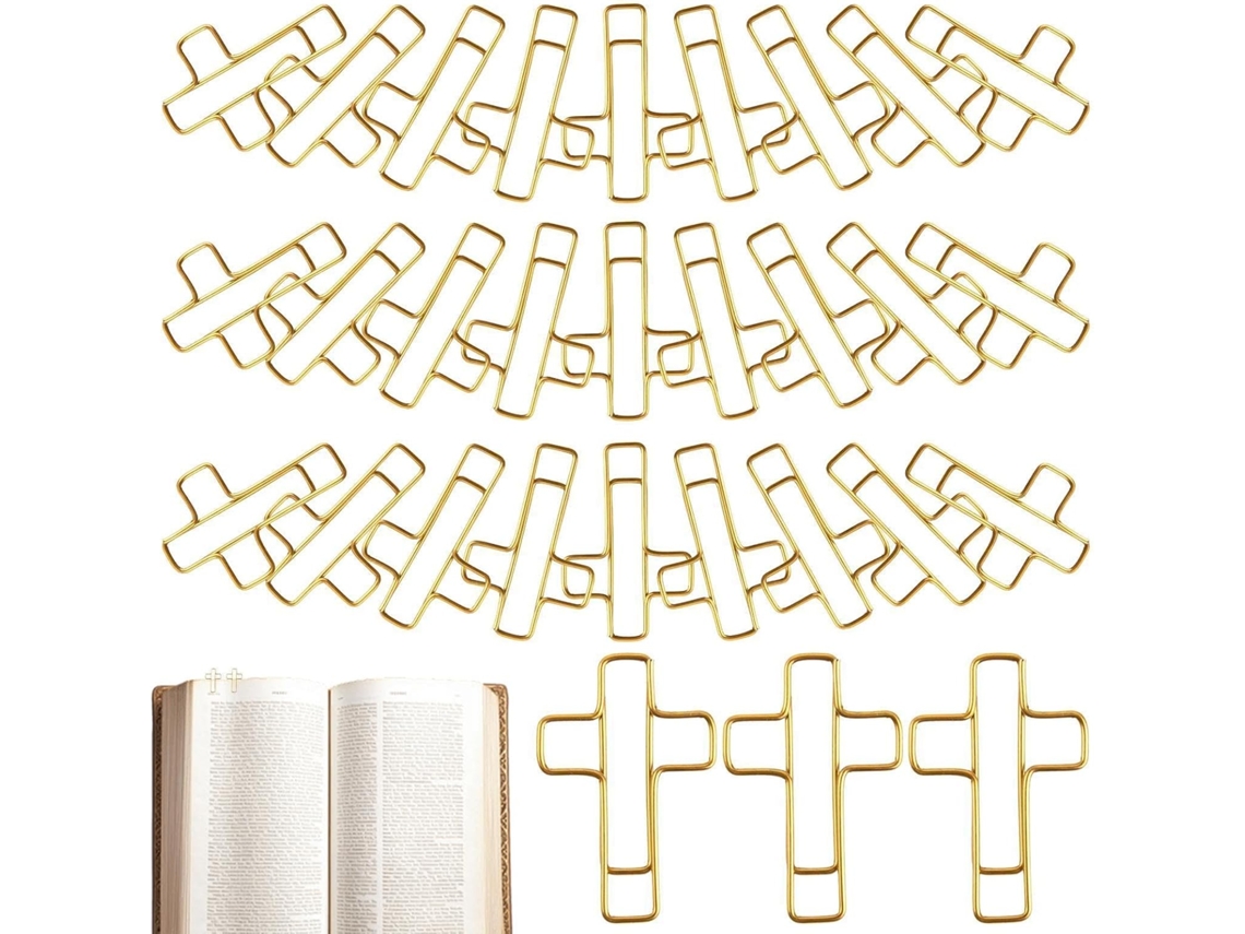 Clipes De Papel, 100-unidades, Clipes Metálicos Portáteis, Cor Dourada