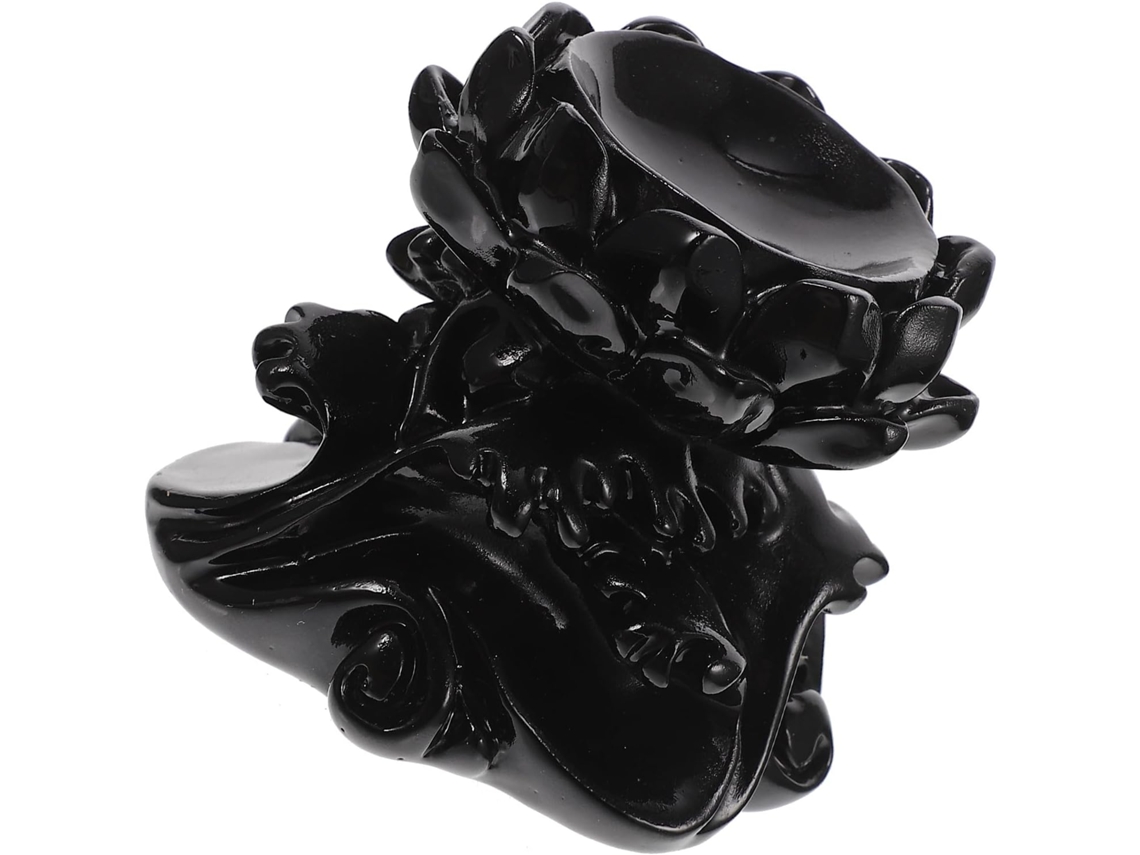 Suporte Para Esferas De Cristal Resina, Pequeno, Para Bolas De 6a 8cm, Com Design De Lótus, Peça Decorativa Para