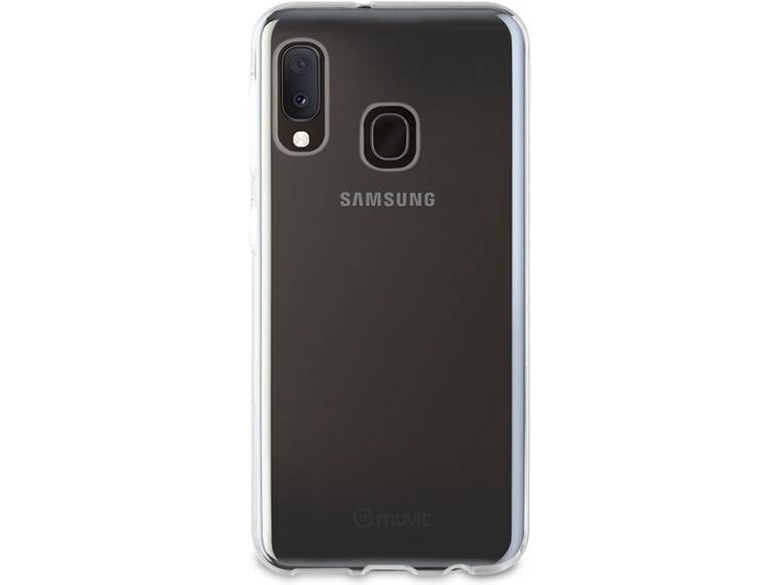 Capa Samsung Galaxy A20 MUVIT Cristal Soft Transparente | Worten.pt