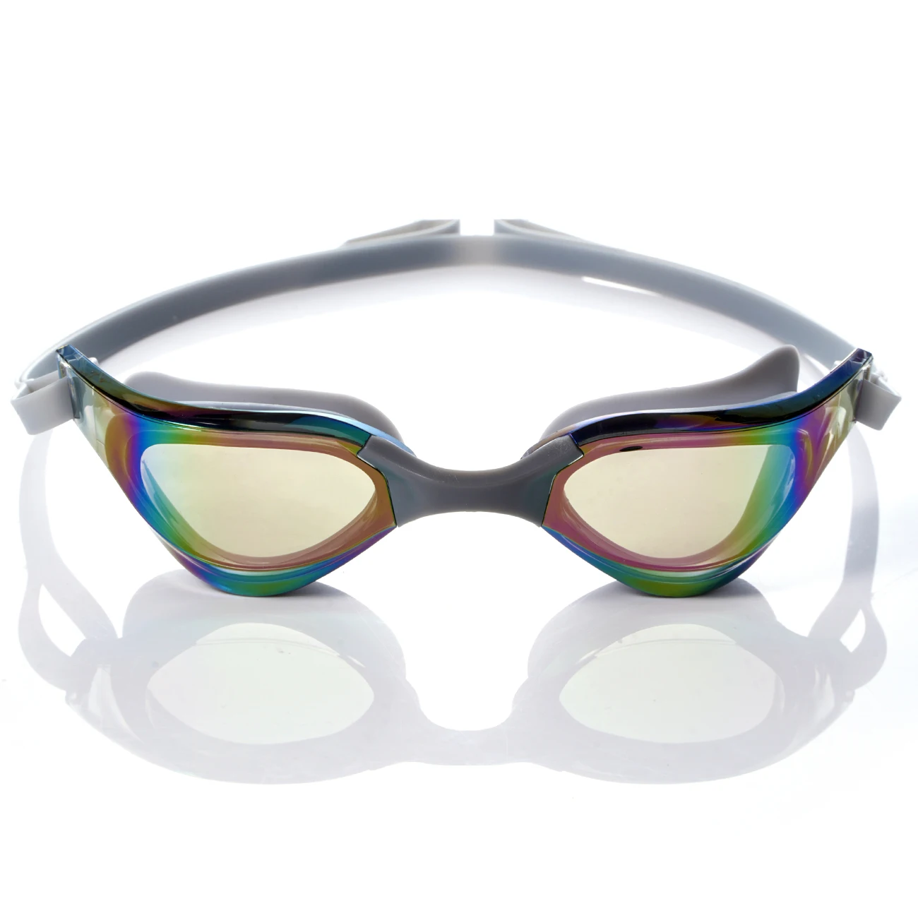 Óculos de Natação, Lentes Anti-Embaçantes, Proteção de Silicone para Vazamentos, Tiras Duplas Ajustáveis, Modelo Unissex para Adultos