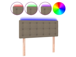 Led Headboard, Led Headboards Vidaxl Cinzento-acastanhado Tecido (100 X 5 X 78/88 Cm)