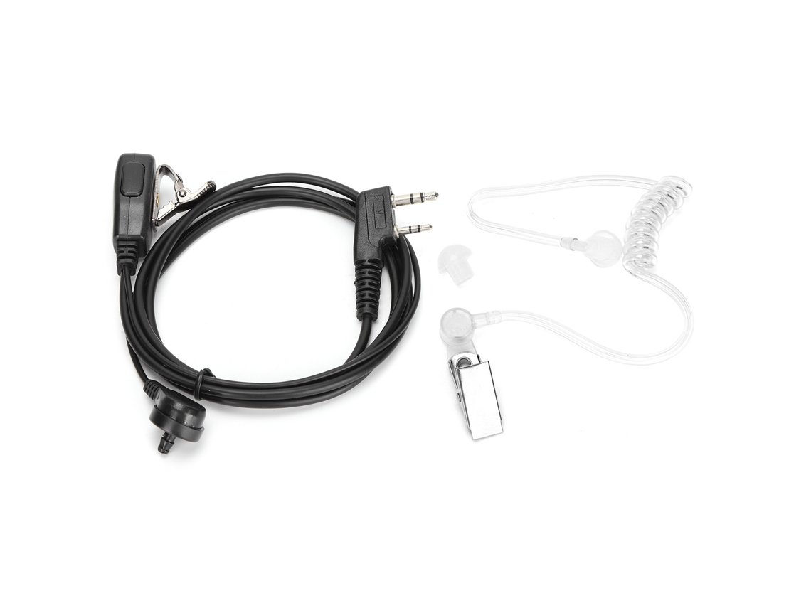 Fone De Ouvido Walkie Talkie Intercom Headset Rádio De Dois Way Compatível Com Kenwood Baofeng
