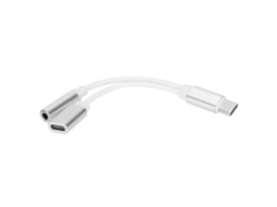 Adaptador Type c para Carregamento e Escuta de Música 2 em 1. EOOCOO