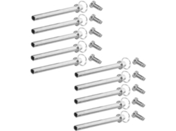 Conjunto De 10 Rebites Decorativos Prateados De 3 Mm X 21 Mm Para Leques Dobráveis,