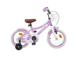 Vidaxl Bicicleta Infantil 14 Polegadas Para 3 A 5 Anos Roxo