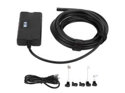Endoscópio Wifi Sem Fio 8mm 1080p 2mp Câmera de Inspeção Industrial Ip67 10m com Leds Ajustáveis