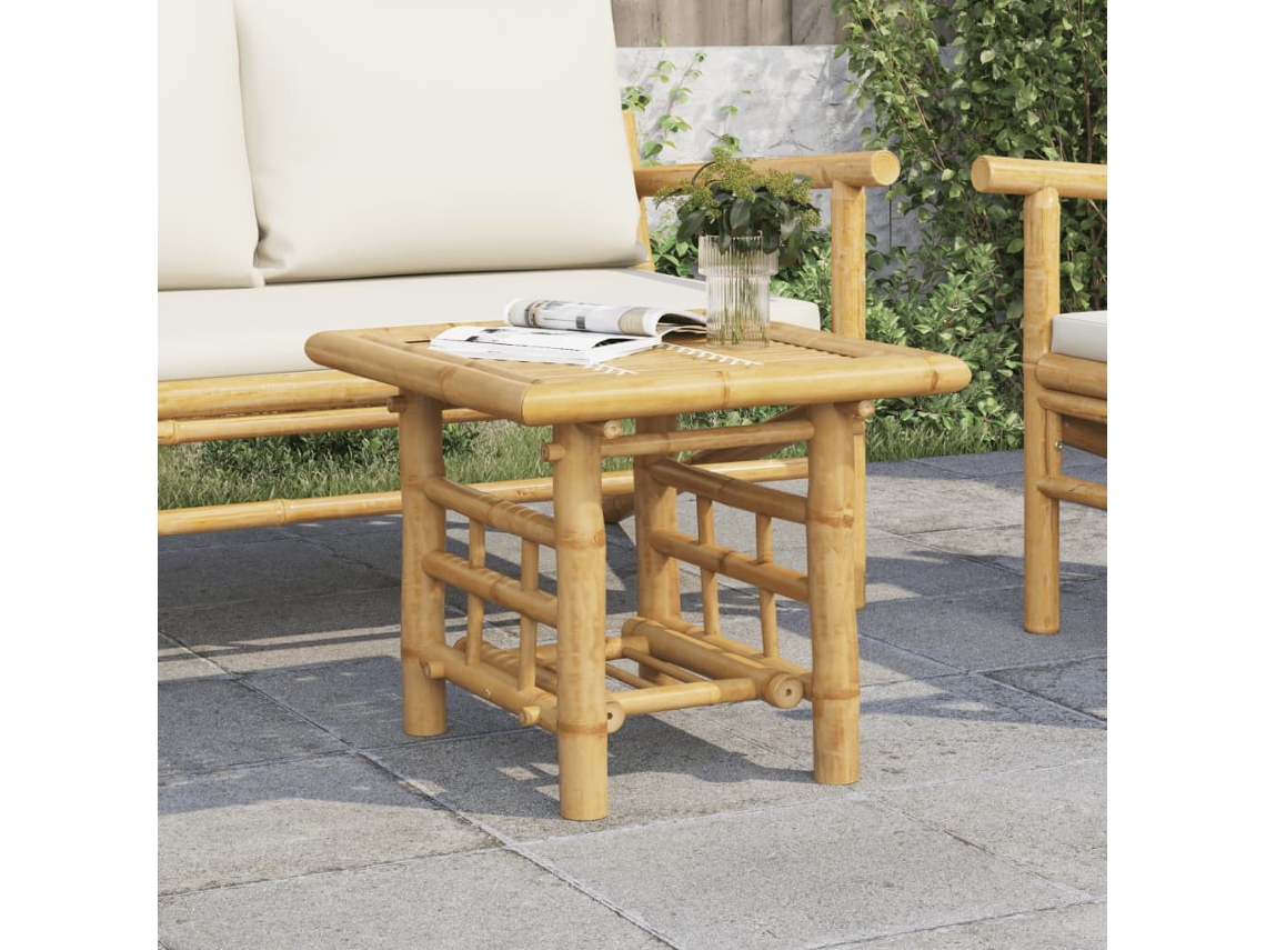 Vidaxl Mesa De Apoio 45x45x45 Cm Bambu