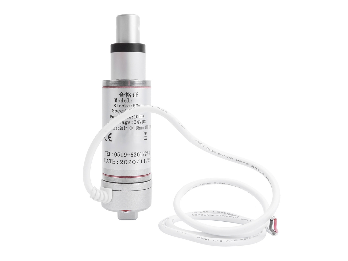 Actuador Linear Elétrico Motor Sistema De Elevação 100kg 50mm Alimentação Dc24v 12mm/s