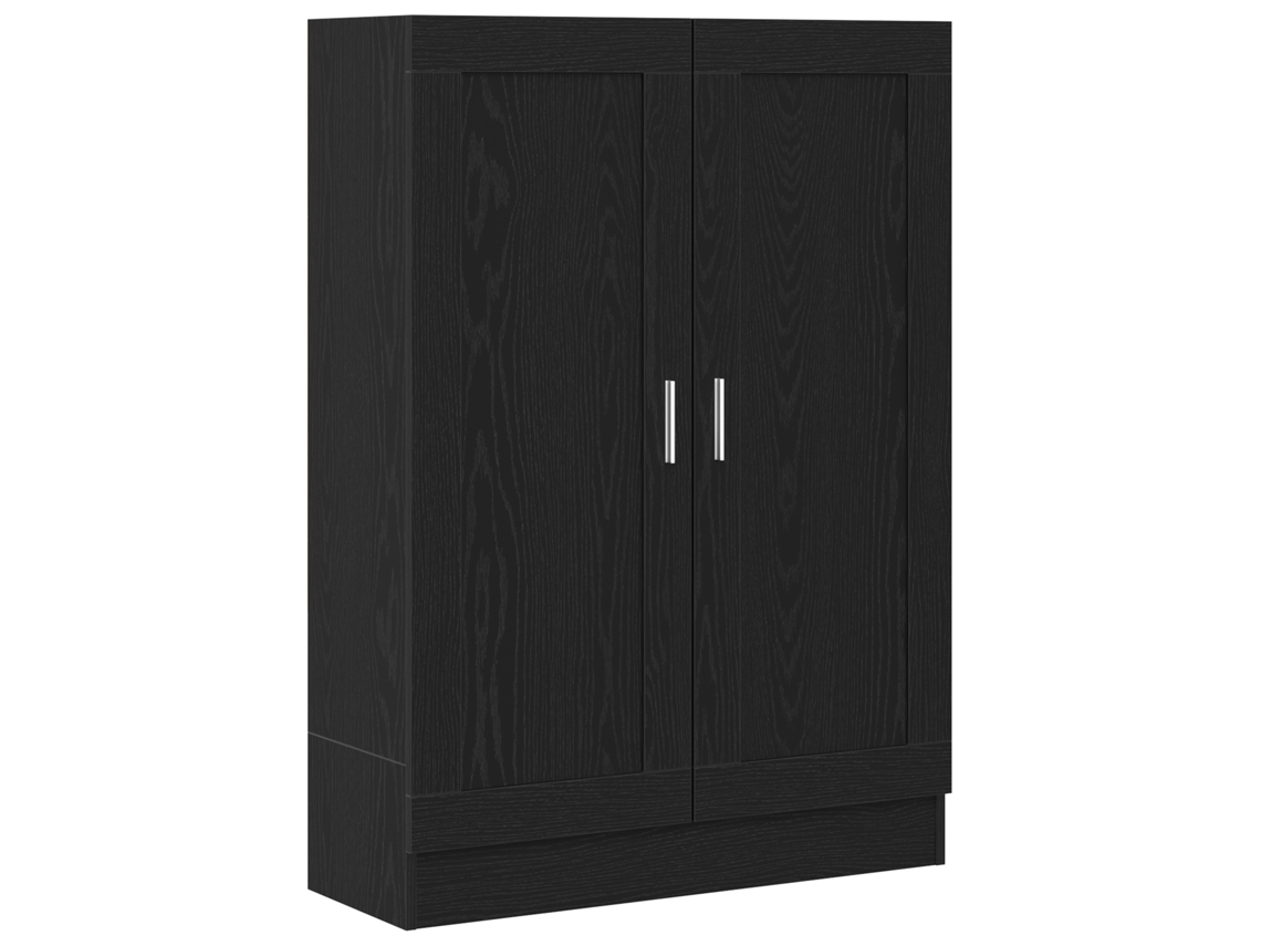 Conjunto 1 Gabinete De Livros Vidaxl Preto Derivados De Madeira (82,5 X 30,5 X 115 Cm)