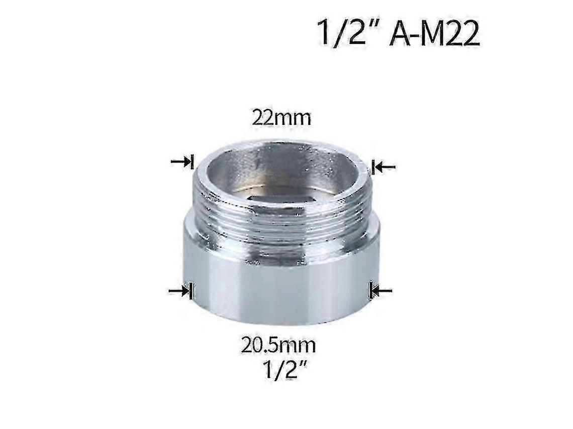 2026 conector de Válvula de Água 1/2 para M16 M18 M20 M22 M24 M28 Retoque Adaptador de Torneira para Cozinha Banheiro