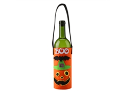 Capinha Decorativa Abóbora Para Vinho Halloween