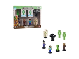 Minecraft Pack 8 Figuras Caja Deluxe 1 64110005 1 Bizak (modelo Surtido 1 Unidad Aleatoria)